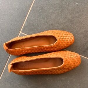 Marks & Spencer Tangerine Woven Flats